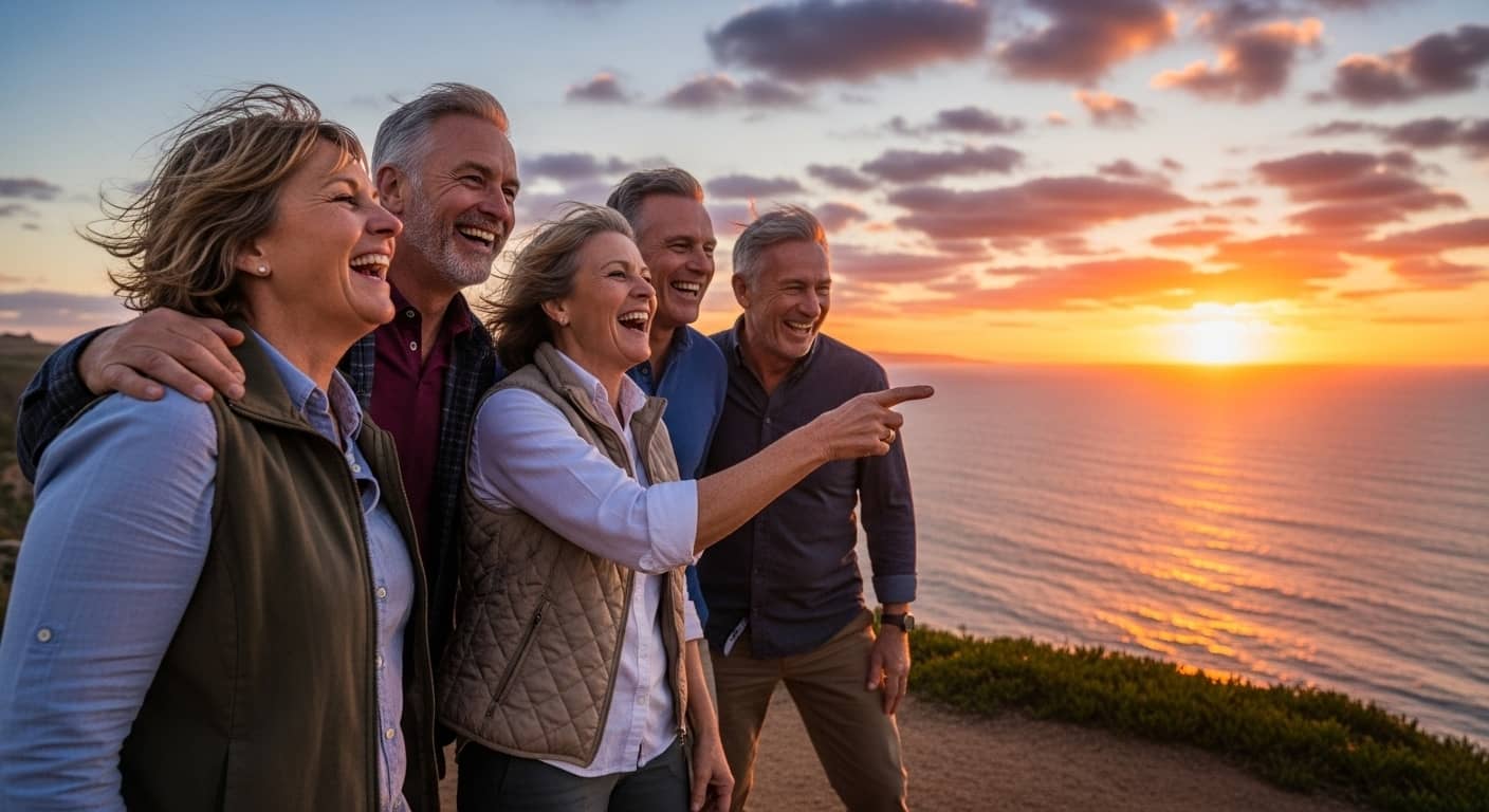 Active retirees engaging in community activities